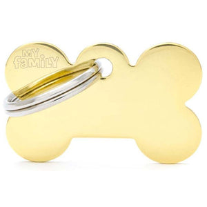 MY FAMILY Basic Medalion pentru gravat, din alama, Os L 3,8x2,5cm