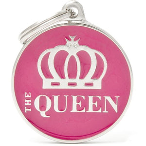 MY FAMILY Charms Medalion pentru gravat THE QUEEN 3,17x3,93cm