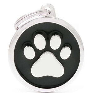 MY FAMILY Classic Medalion rotund pentru gravat, Labuta 3,17x3,93cm, Negru