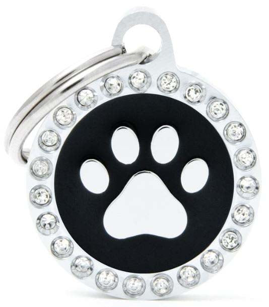 MY FAMILY Glam Medalion pentru gravat Labuta 2,15x2,85cm, Negru