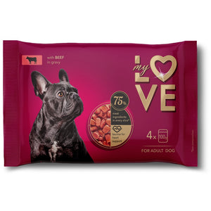 MY LOVE Multipack Hrana umeda pentru cainii, cu Vita 4x100g