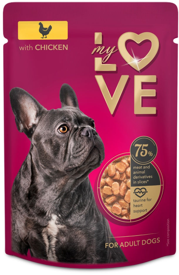 MY LOVE Plic Hrana umeda pentru caini, cu Pui 100g
