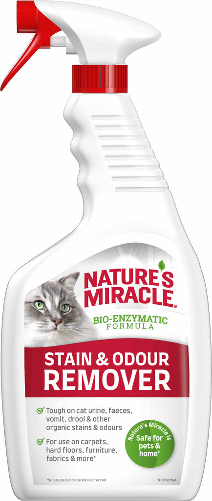 NATURE'S MIRACLE Pisici, soluţie pentru pete şi mirosuri neplăcute 709ml - Maxi-Pet.ro