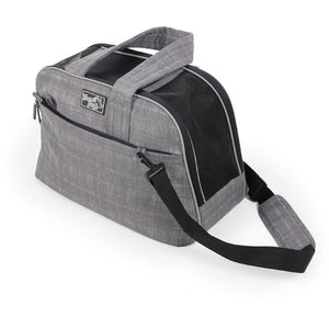 ALL FOR PAWS Travel Dog Geanta transport caini, gri/negru, 43x25x26cm