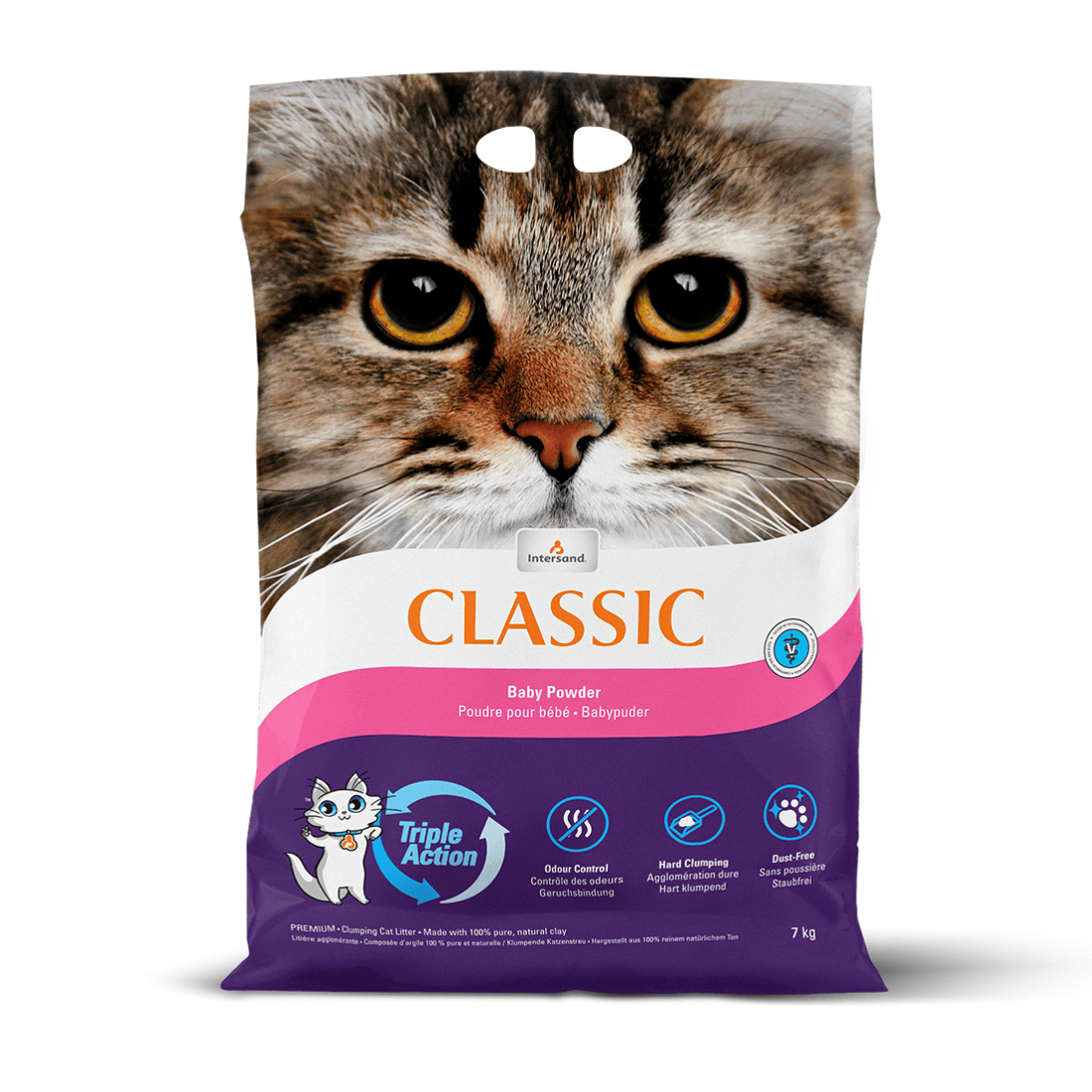 Nisip pentru litiera Intersand Classic Baby Powder 7 kg - Animax