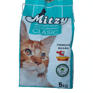MITZY Clasic Nisip pentru pisici 5kg
