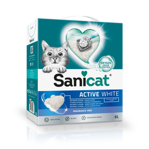 Nisip pentru litiera Sanicat Active White 6L - Animax