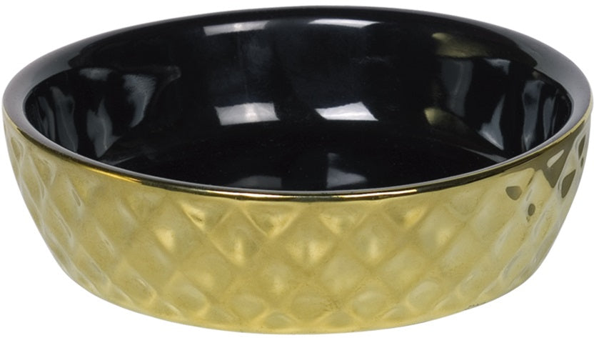 NOBBY Bol din ceramica GOLD pentru pisici, 14x4cm, 0,25l
