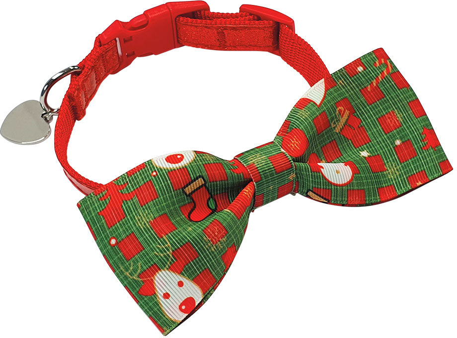 NOBBY Zgarda pentru caini, cu Papion Xmas, ed. Craciun
