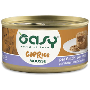 OASY CAPRICE Conserva pentru KITTEN, Mousse cu Pui 85g
