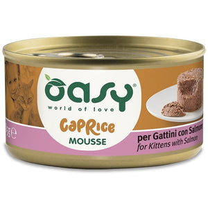 OASY CAPRICE Conserva pentru KITTEN, Mousse cu Somon 85g