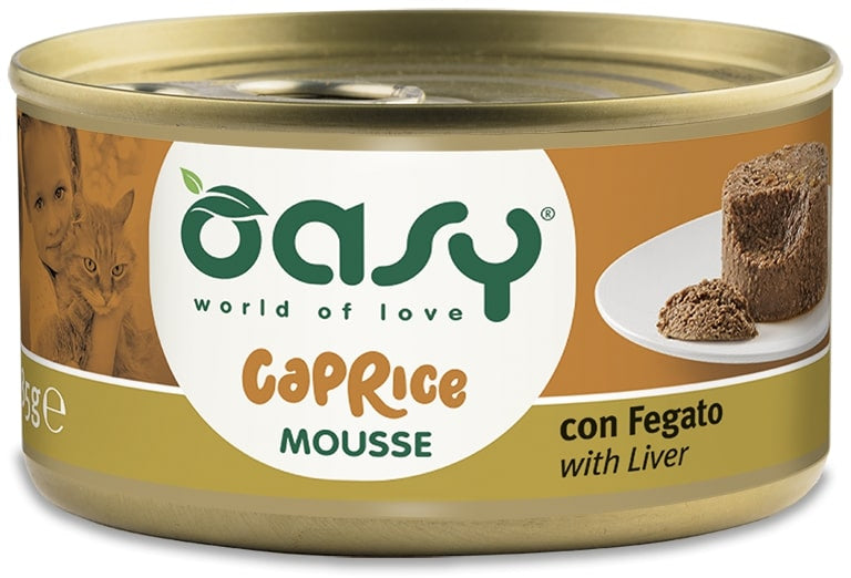 OASY CAPRICE Conserva pentru pisici, Mousse cu Ficat 85g
