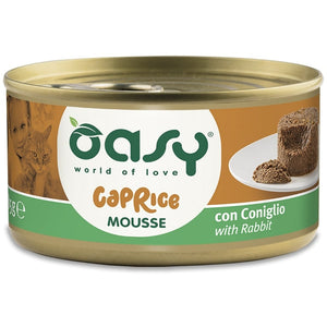 OASY CAPRICE Conserva pentru pisici, Mousse cu Iepure 85g