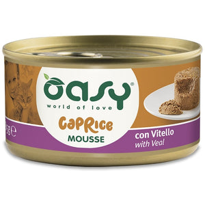 OASY CAPRICE Conserva pentru pisici, Mousse cu Vitel 85g