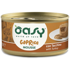 OASY CAPRICE Conserva pentru pisici, Mousse Curcan 85g