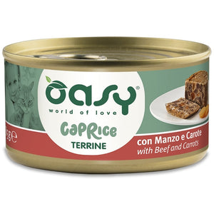 OASY CAPRICE Conserva pentru pisici, Terina cu Vita si Morcovi 85g