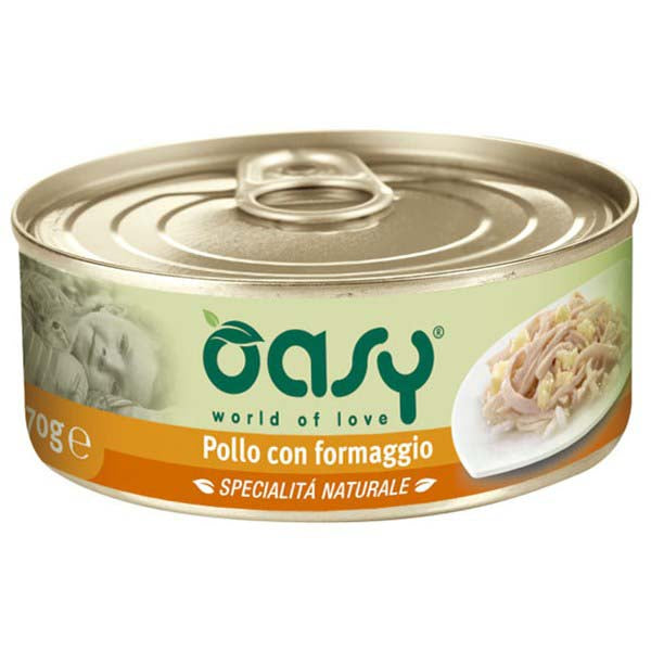 OASY Conserva pentru pisici, File de Pui si Branza, in sos