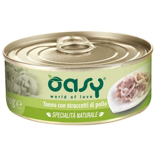 OASY Conserva pentru pisici, File de Ton si File de Pui, in sos