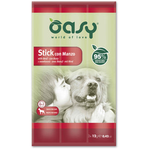 OASY Delicatese pentru caini, Sticks cu Vita 3x12g 