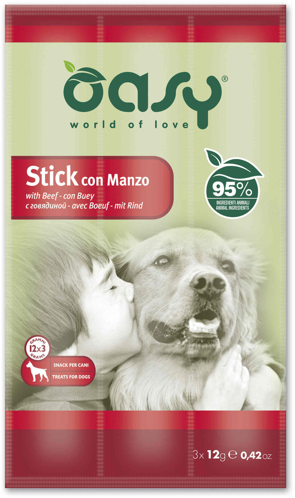 OASY Delicatese pentru caini, Sticks cu Vita 3x12g 