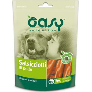OASY Delicatese pentru caini Carnat cu Pui 100g