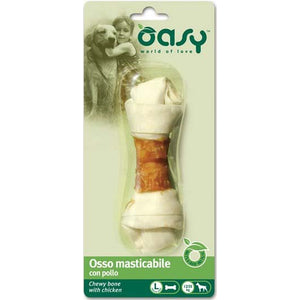 OASY Delicatese pentru caini Os de mestecat cu Pui, marime L, 1 bucata 67g