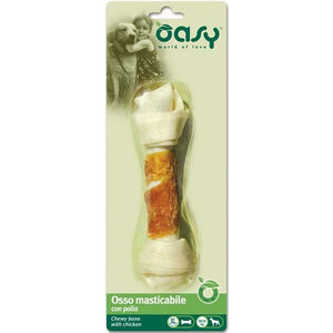 OASY Delicatese pentru caini Os de mestecat cu Pui, marime XL, 1 bucata 98g