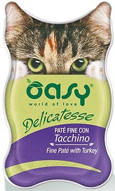 OASY Delicatesse Pate pentru pisici, cu Curcan 85g