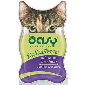 OASY Delicatesse Pate pentru pisici, cu Curcan 85g