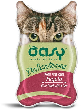 OASY Delicatesse Pate pentru pisici, cu Ficat 85g