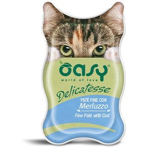 OASY Delicatesse Pate pentru pisici, cu Peste Cod 85g