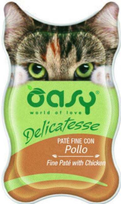 OASY Delicatesse Pate pentru pisici, cu Pui 85g