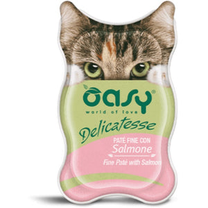 OASY Delicatesse Pate pentru pisici, cu Somon 85g 