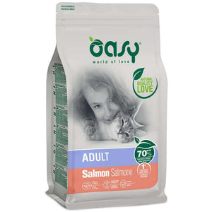 OASY Hrana uscata pentru pisici adulte, Somon 300g