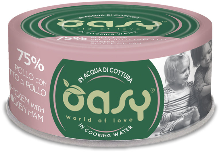 OASY More Love Conserva pentru pisici, cu Pui si Sunca 70g