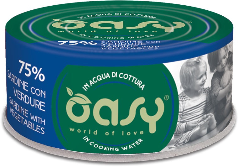 OASY More Love Conserva pentru pisici, cu Sardine si legume 70g