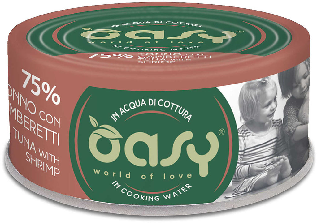 OASY More Love Conserva pentru pisici, cu Ton si Creveti 70g