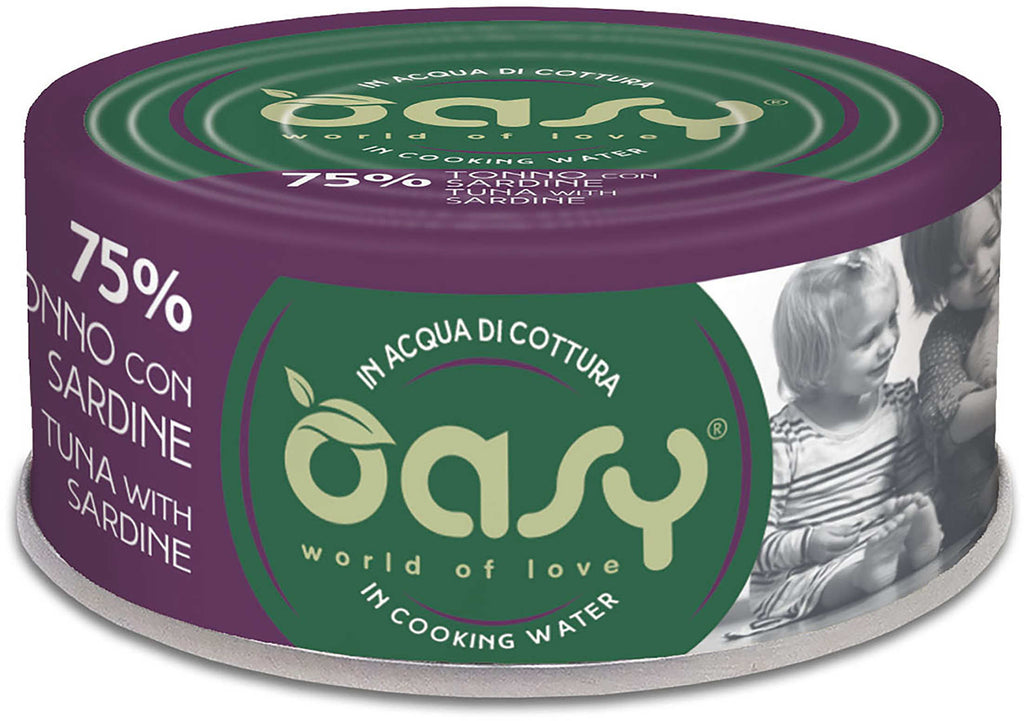 OASY More Love Conserva pentru pisici, cu Ton si Sardine 70g