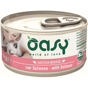 OASY Mousse Conserva pentru pisici, cu Somon 85g