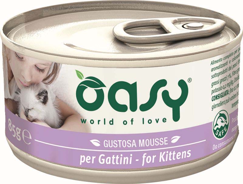 OASY Mousse KITTEN Conservă pentru pisicuţe 85g - Maxi-Pet.ro