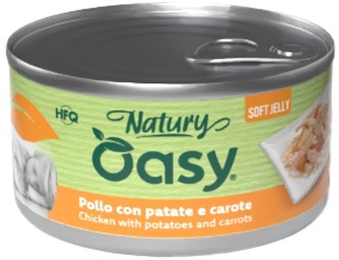 OASY Natury Conserva pentru caini, cu Pui, Cartofi si Morcov, in jeleu 150g