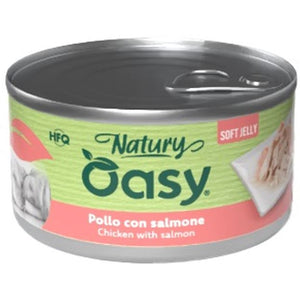 OASY Natury Conserva pentru caini, cu Pui si Somon, in jeleu 150g