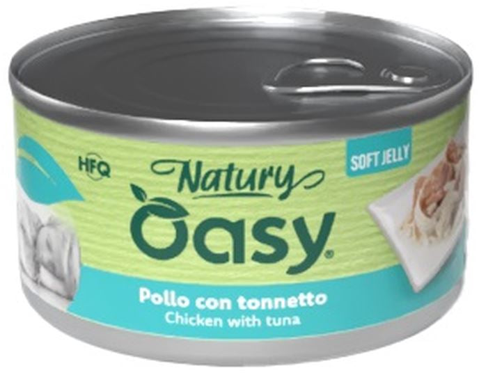 OASY Natury Conserva pentru caini, cu Pui si Ton, in jeleu 150g