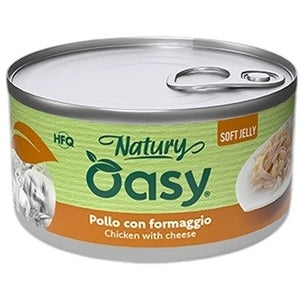 OASY Natury Conserva pentru pisici, cu Pui si Branza, in jeleu 150g
