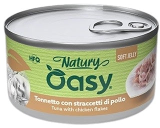 OASY Natury Conserva pentru pisici, cu Ton si File de Pui, in jeleu 150g
