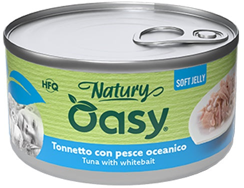 OASY Natury Conserva pentru pisici, cu Ton si Peste Oceanic, in jeleu 150g