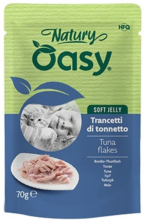 OASY Natury Plic pentru pisici, cu Ton si jeleu 70g