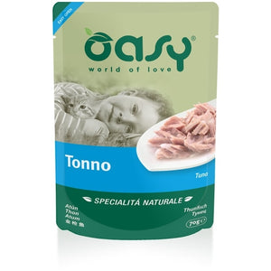 OASY Plic hrana umeda pentru pisici, File de Ton, in sos 70g