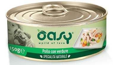 OASY Specialita' Naturali Conserva pentru caini, cu Pui si Legume 150g
