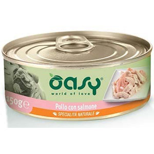 OASY Specialita' Naturali Conserva pentru caini, cu Pui si Somon 150g